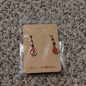 Louisville Cardinals Bird Earrings